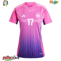 Camiseta Alemania Florian Wirtz #17 Visitante Equipación para mujer Eurocopa 2024 manga corta